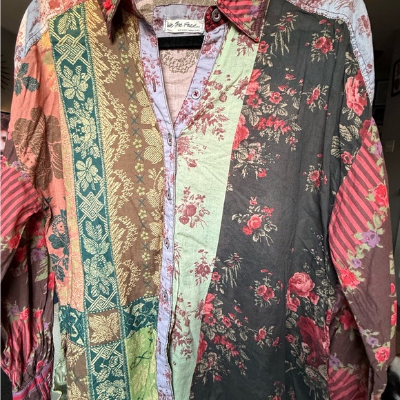 We The Free Tops - We The Free Multicolor Floral Shirt